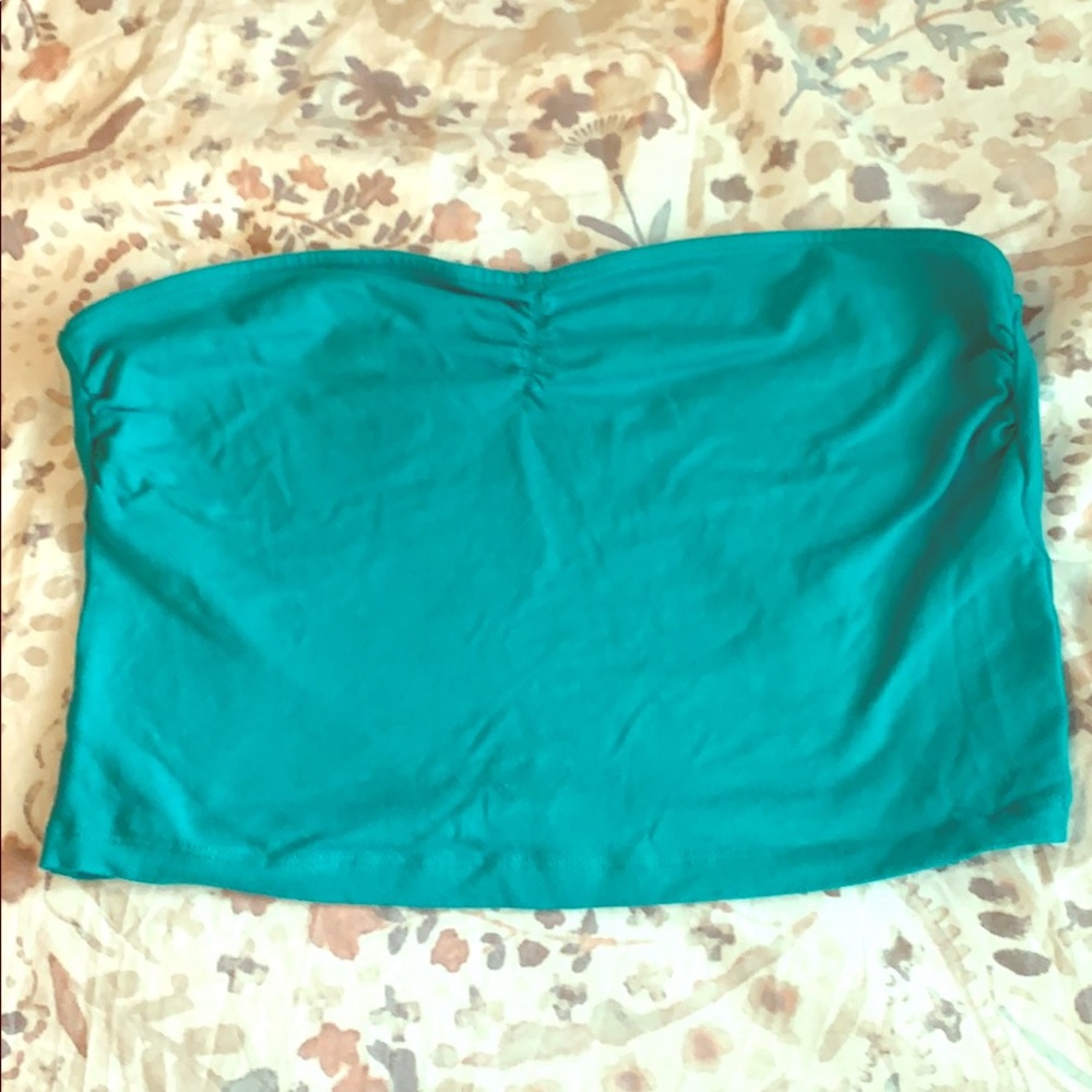GARAGE Strapless Crop Top